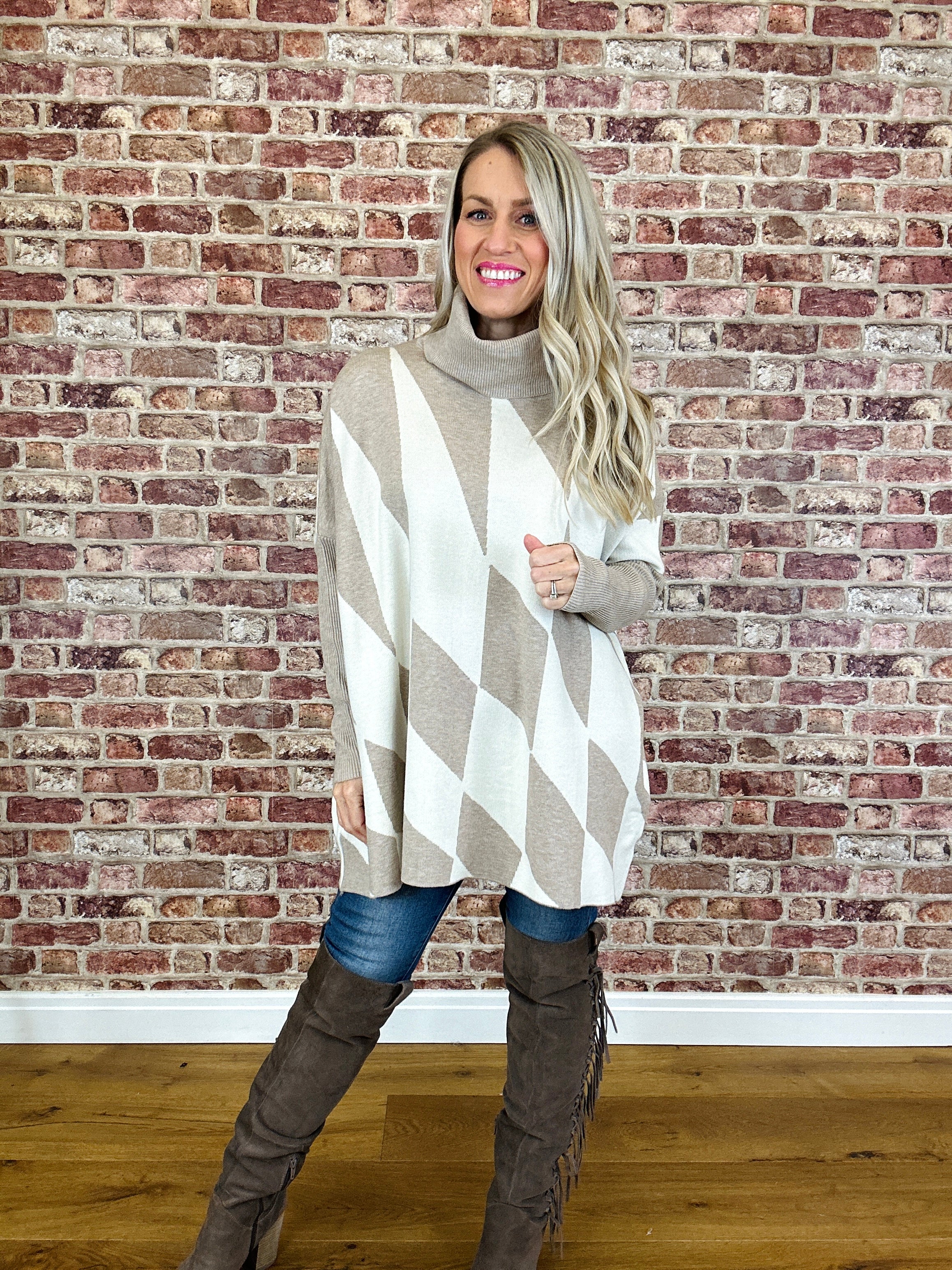 Harlequinn Jumper Dress - Image 4