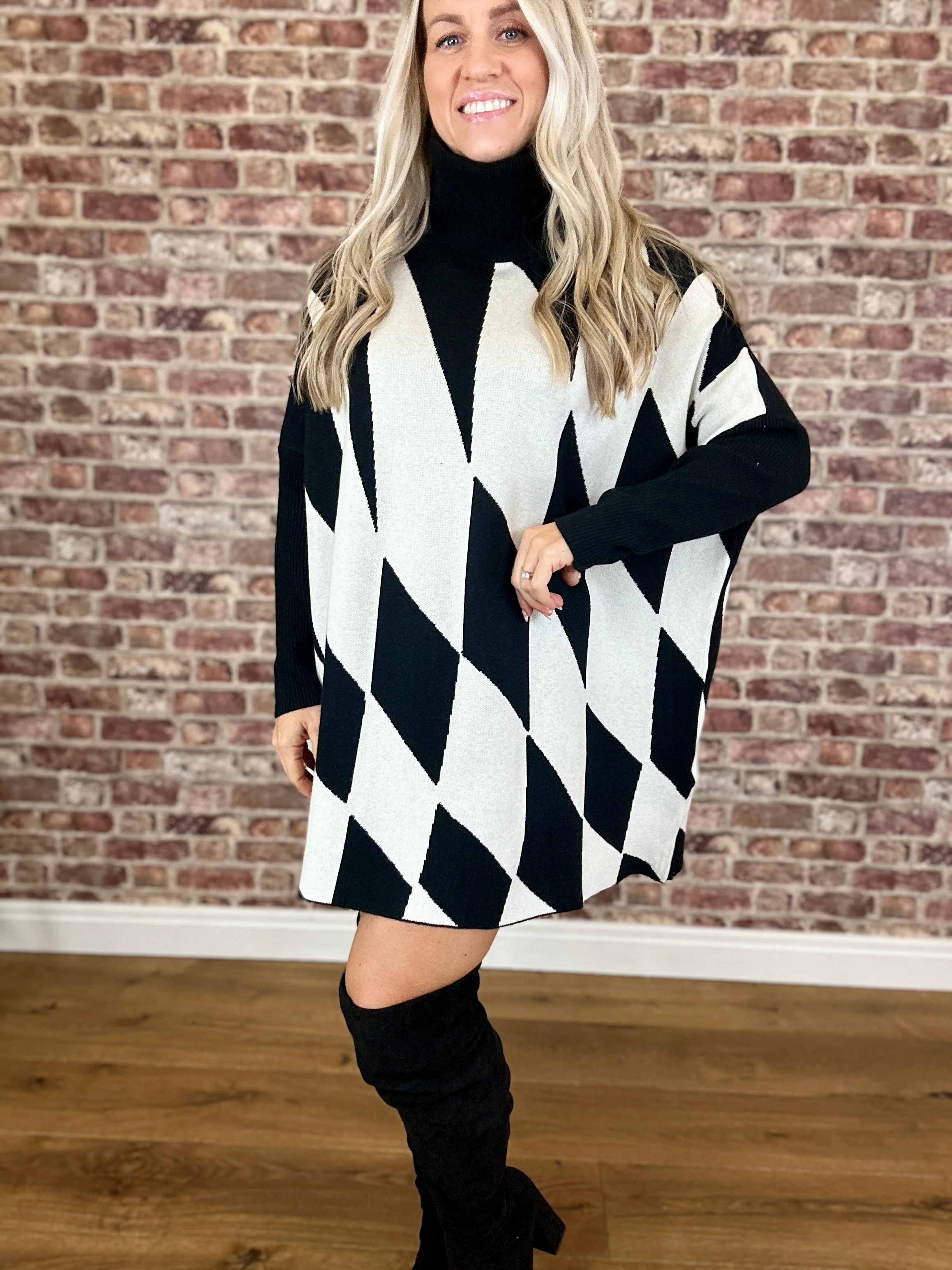 Harlequinn Jumper Dress - Image 8