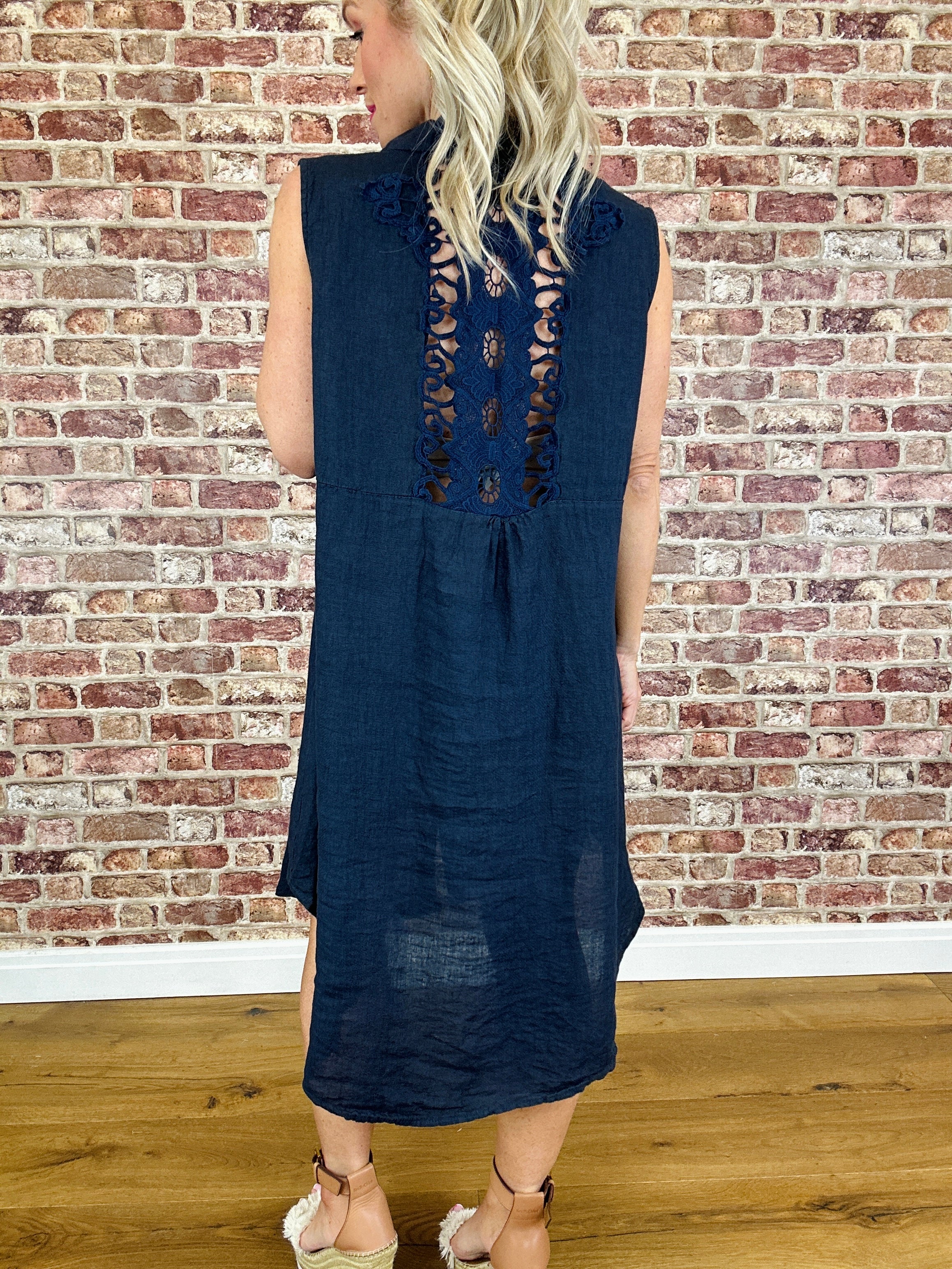 Neptune Italian Linen Dress - Image 9