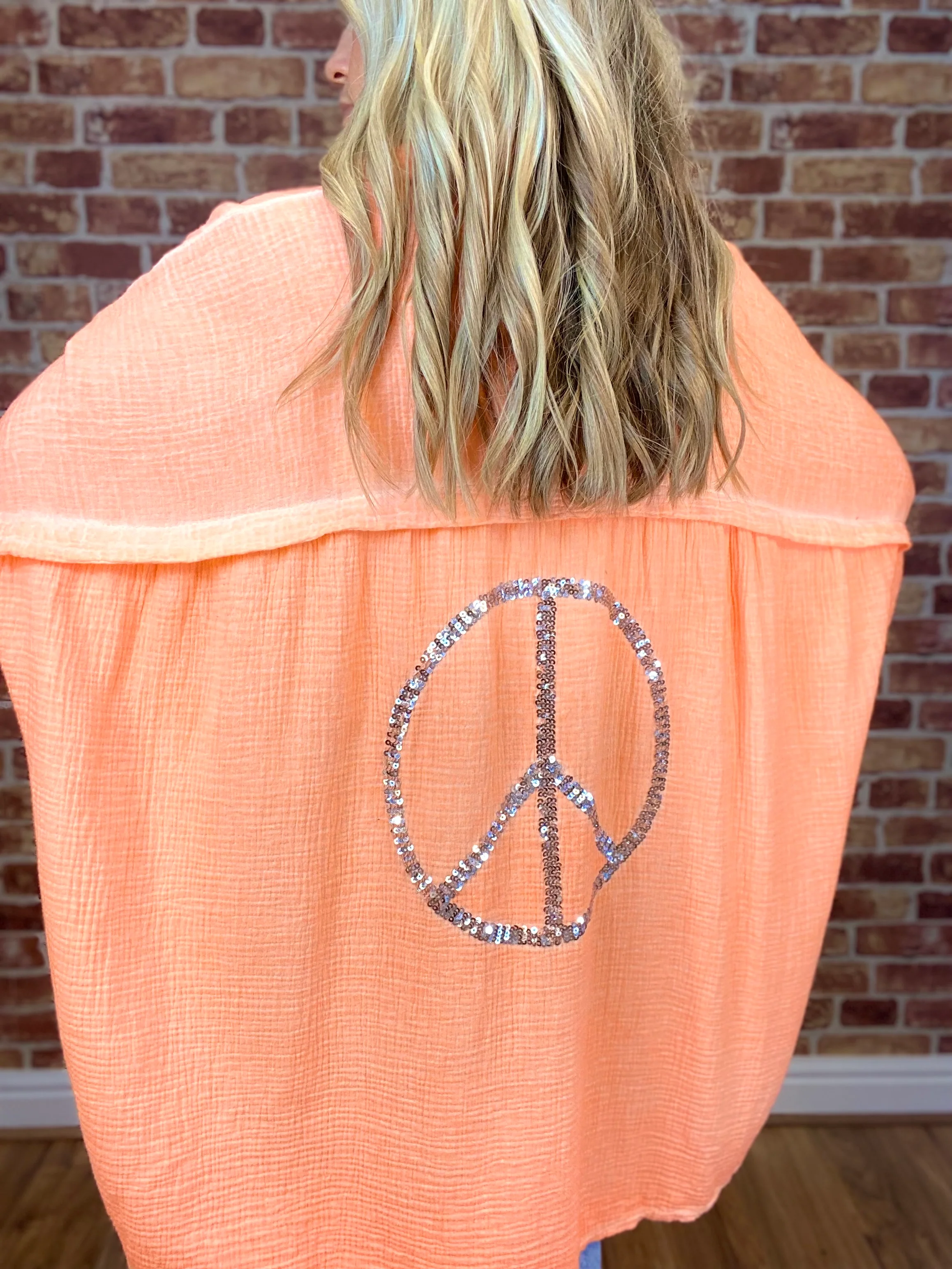 Peace Out Waffle Shirt - Image 10