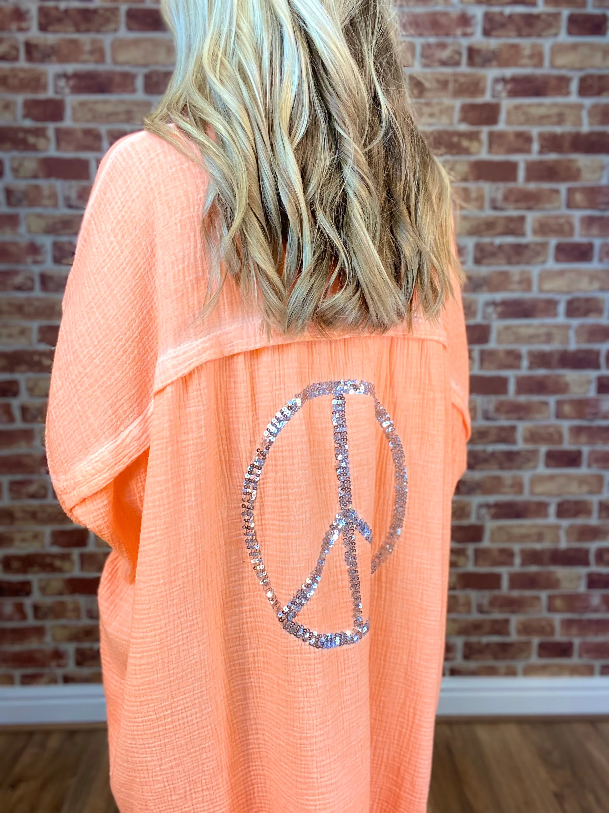 Peace Out Waffle Shirt - Image 11