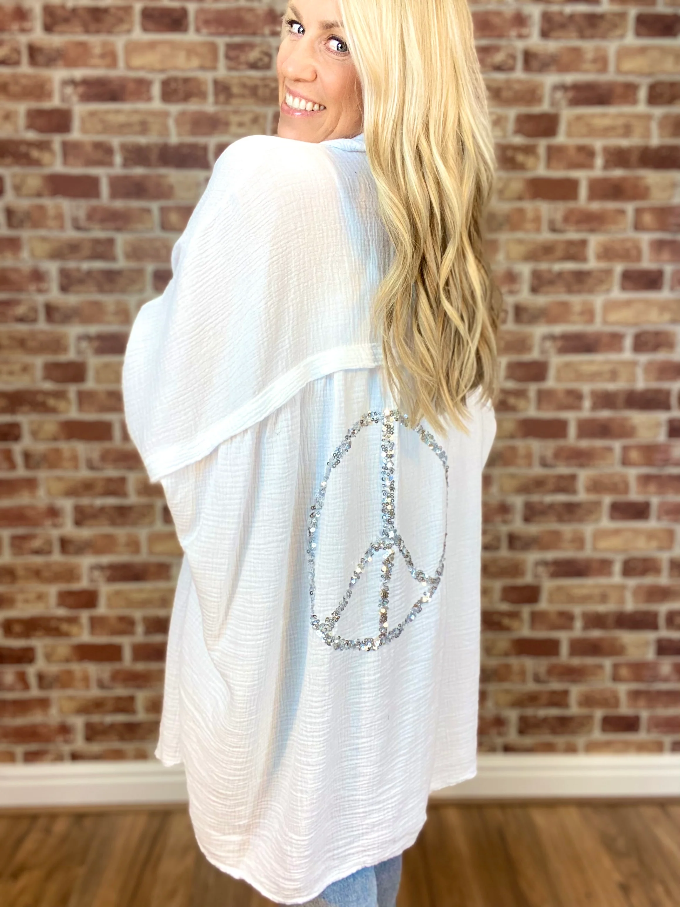 Peace Out Waffle Shirt - Image 14