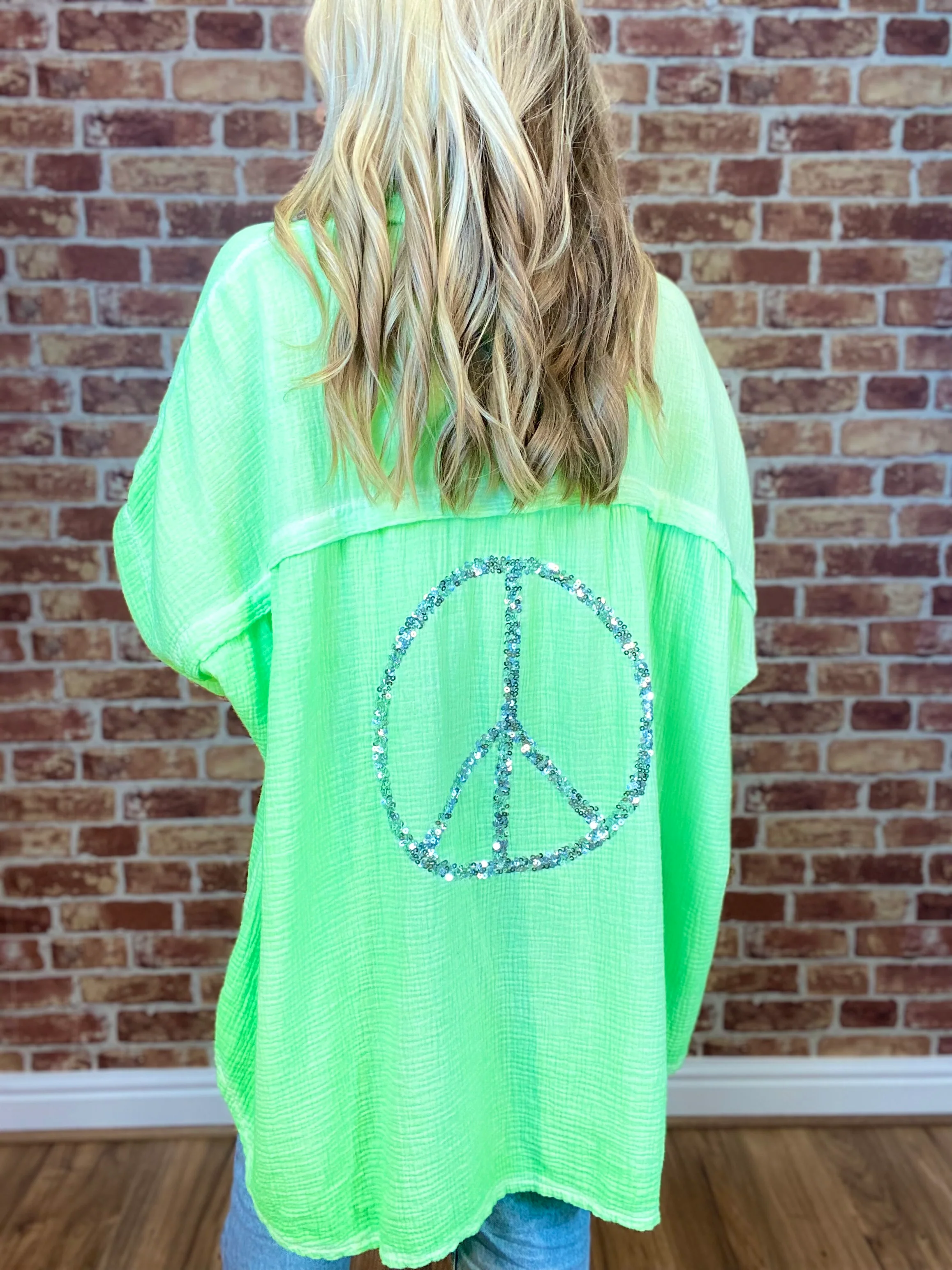 Peace Out Waffle Shirt - Image 4